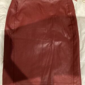 Design Lab Faux Leather Skirt Size Large